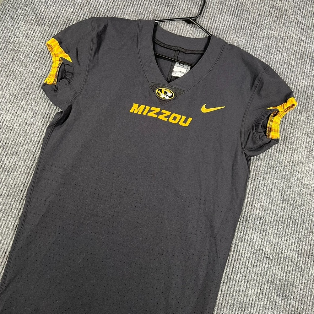 Missouri Tigers Mizzou Football Jersey Blank Nike Small 42 Black Mens NCAA SEC